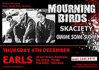 Mourning Birds - Earls, Maidstone, Kent 4.12.14